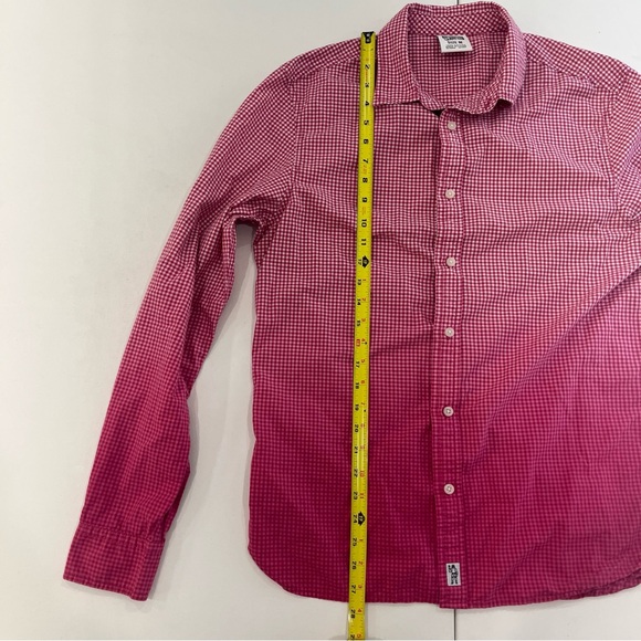 BILLIONAIRE BOYS CLUB Button Shirt Long Sleeve Astronaut Red Checkered Men’s M - Picture 8 of 12